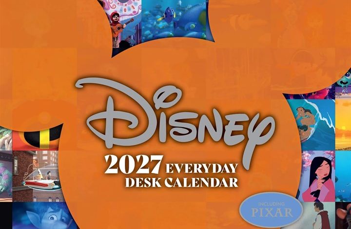 Disney Animation Desk Calendar 2027