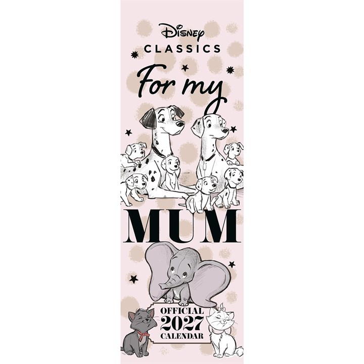 Disney Classics, For My Mum Slim Calendar 2027