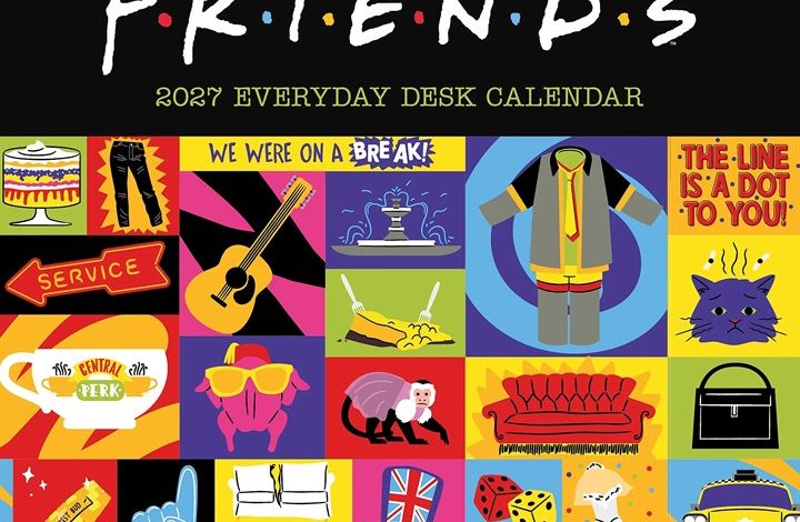 Friends Desk Calendar 2027