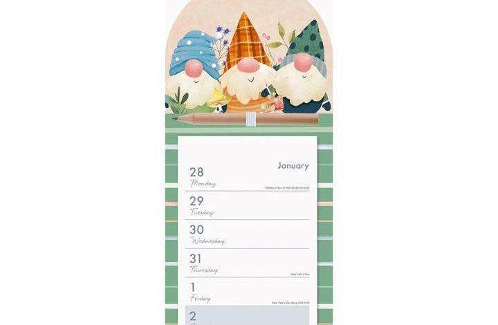 Gonks Magnetic Calendar 2027