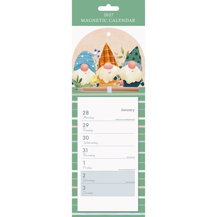 Gonks Magnetic Calendar 2027