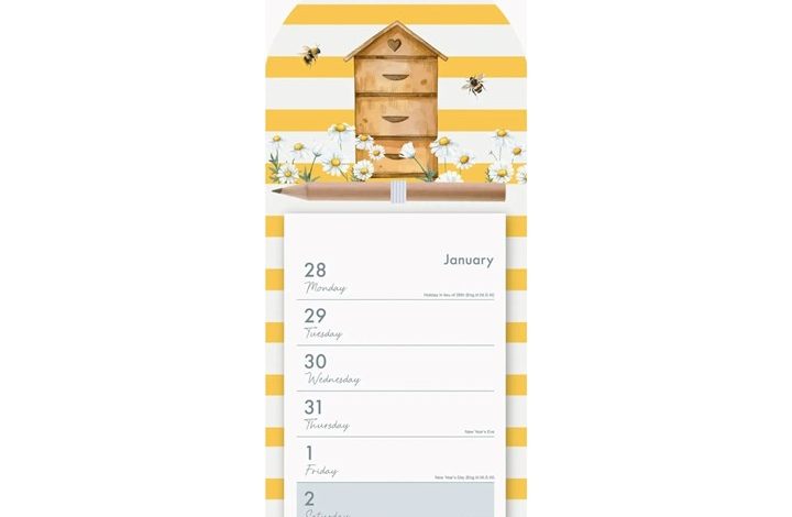 Bees Magnetic Calendar 2027
