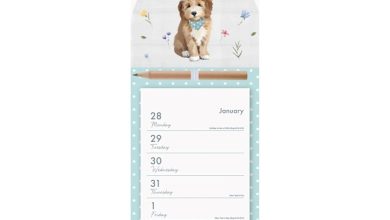 Dog Magnetic Calendar 2027