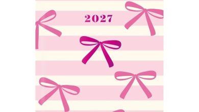 Ribbons Daisies A7 Diary 2027