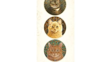 Ivory Cats Slim Calendar 2027