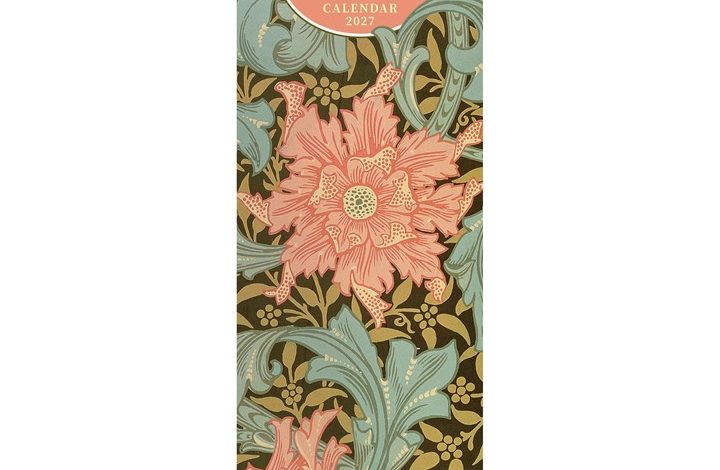 William Morris Slim Calendar 2027