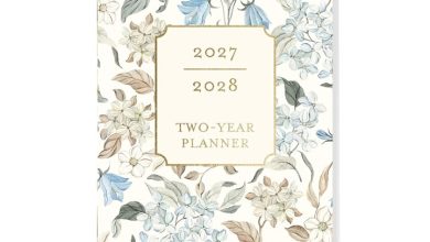 Vintage Floral Slim Monthly Diary 2027 - 2028