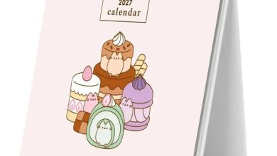 Pusheen Easel Desk Calendar 2027