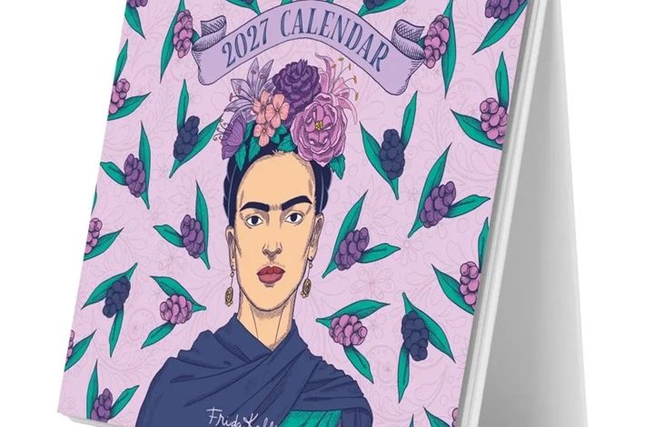 Frida Kahlo Easel Desk Calendar 2027