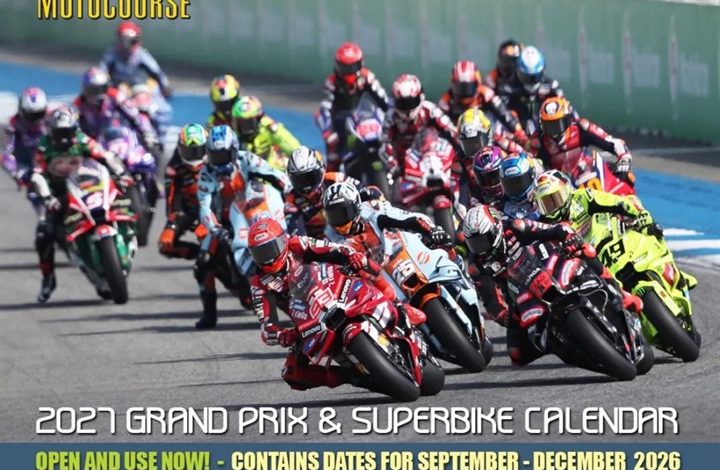 Motocourse A3 Calendar 2027