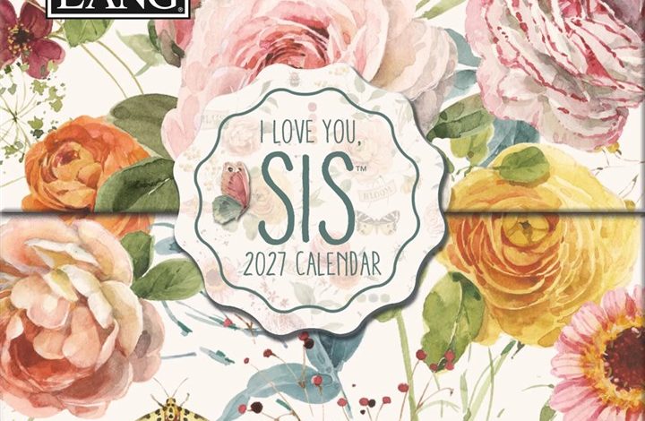 I Love You Sis Mini Desk Calendar 2027