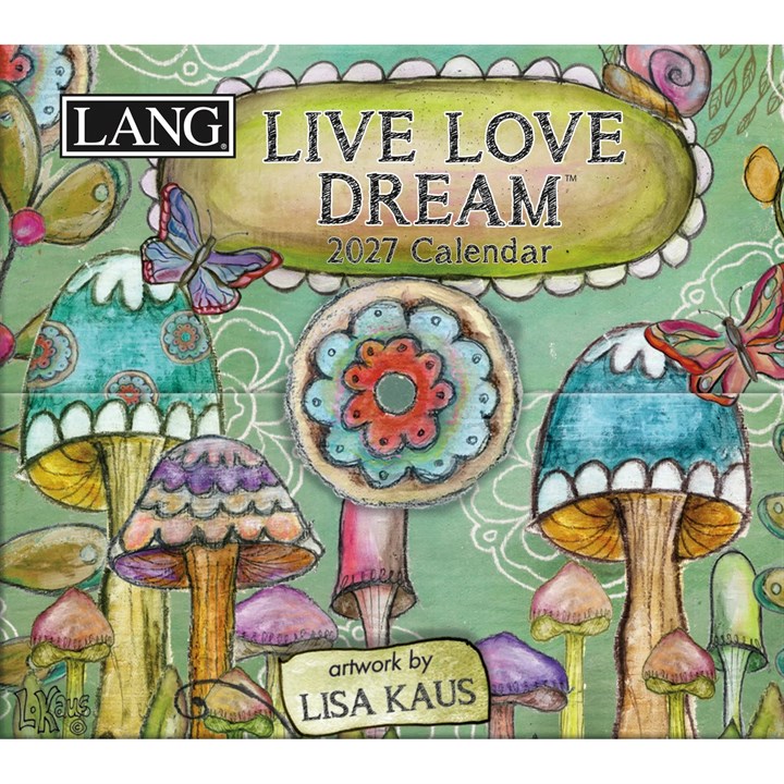 Live, Love, Dream Mini Desk Calendar 2027