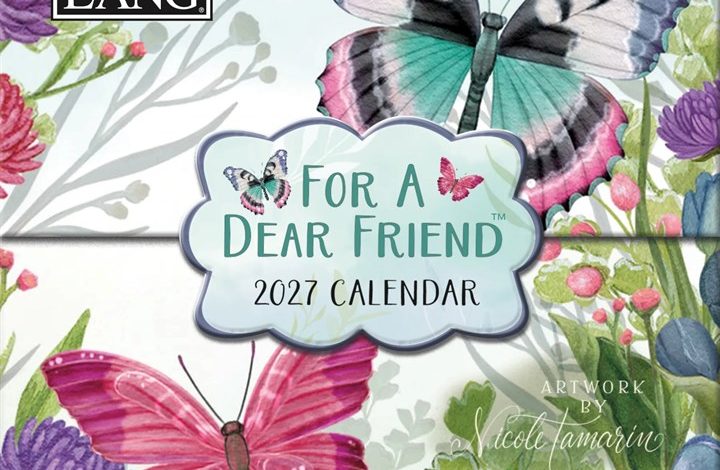 For A Dear Friend Mini Desk Calendar 2027