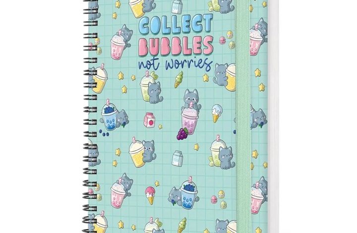 Kitty Bubble Tea Small Week To View Spiral Diary 2027