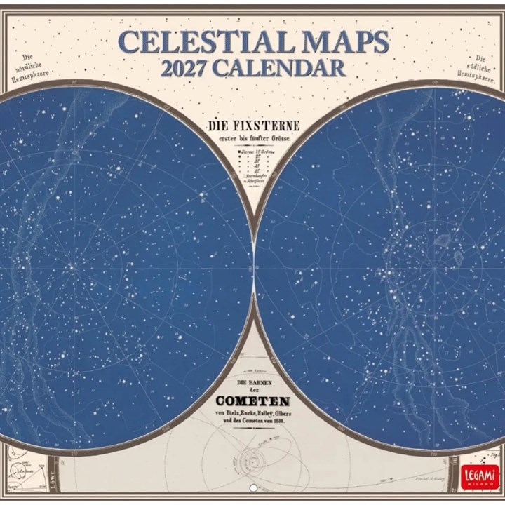 Celestial Maps Calendar 2027