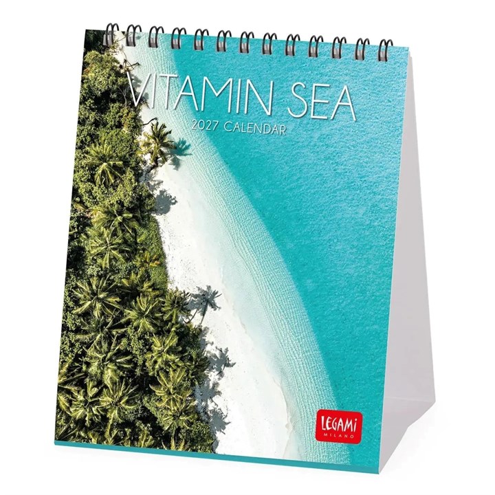 Vitamin Sea Easel Desk Calendar 2027