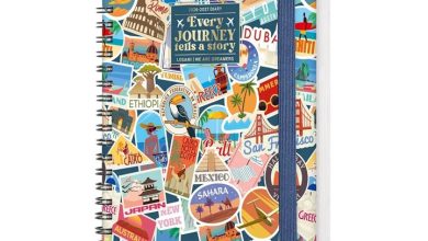 Travel Stickers Small Week To View Spiral Diary 2027
