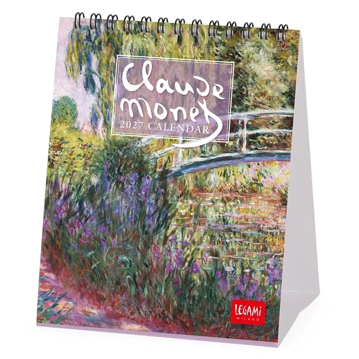 Claude Monet Easel Desk Calendar 2027