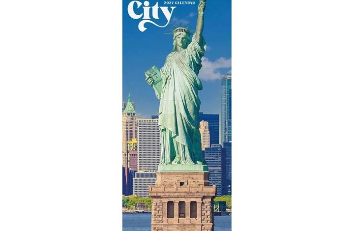 New York Deluxe Slim Calendar 2027