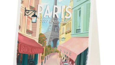 Paris Easel Desk Calendar 2027