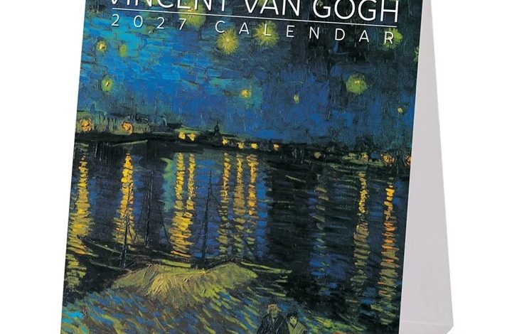 Van Gogh Easel Desk Calendar 2027