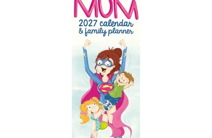 Super Mum Deluxe Slim Family Planner 2027
