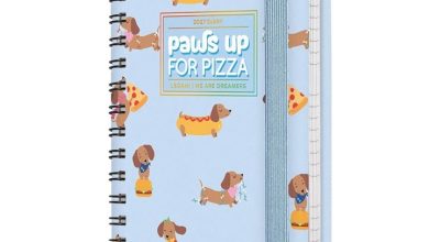 Dachshund Pizza Small Week To View Spiral Diary 2027