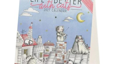Life Is Better With Cats Easel Desk Calendar 2027