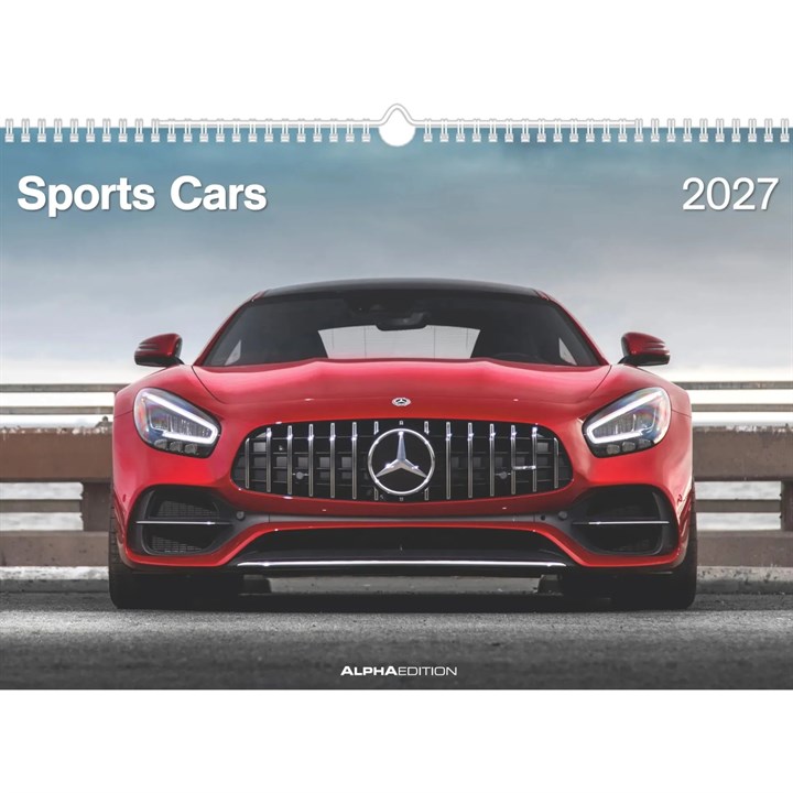 Sports Cars A3 Calendar 2027