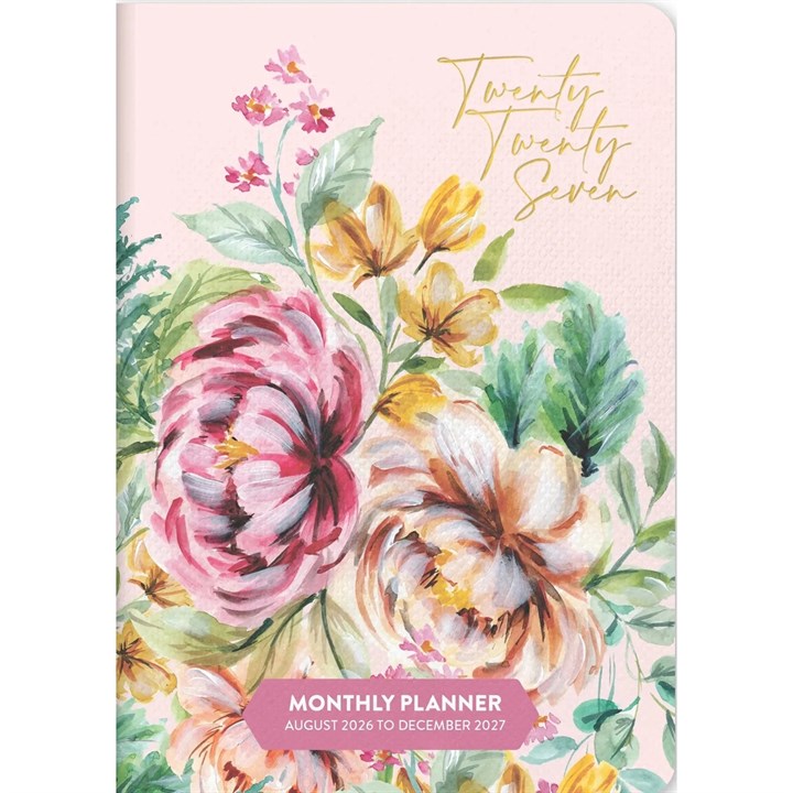 Bella Flora Monthly A6 Diary 2026 – 2027