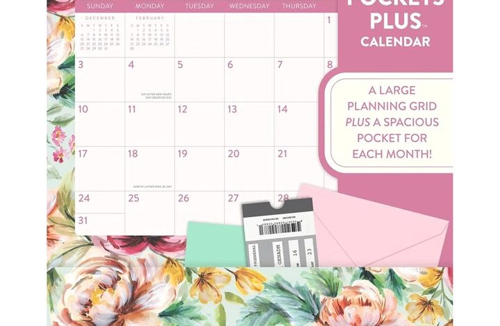 Bella Flora Deluxe Pocket Calendar 2027