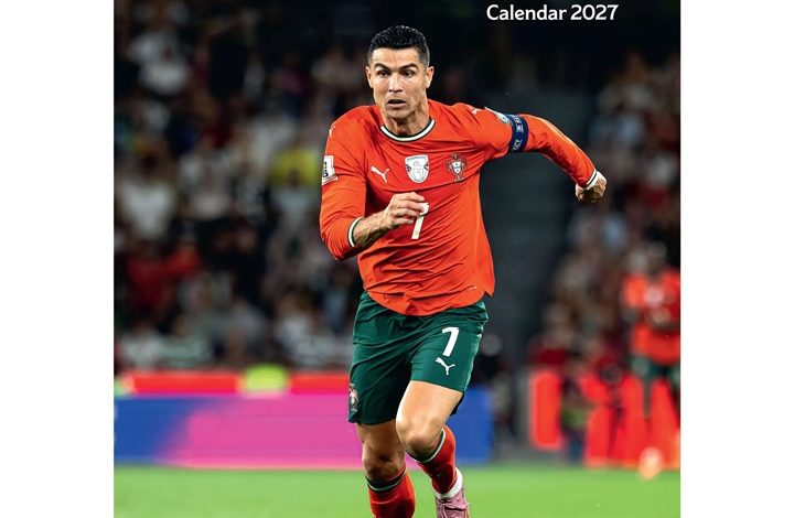 Cristiano Ronaldo A3 Calendar 2027