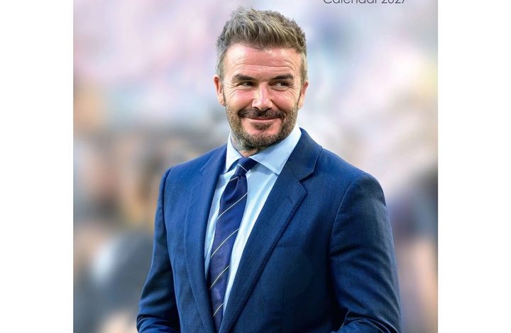 David Beckham A3 Calendar 2027