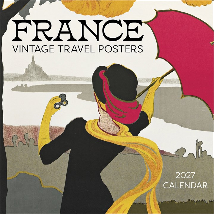 France, Vintage Travel Posters Calendar 2027