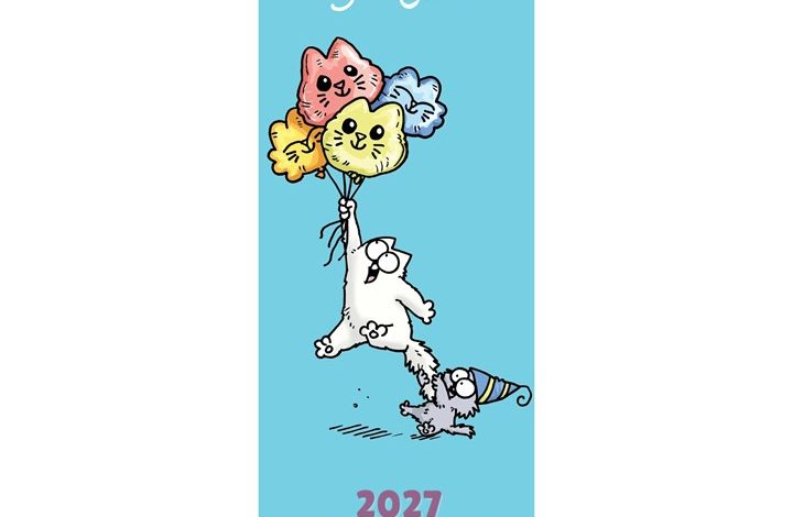 Simon's Cat Slim Calendar 2027