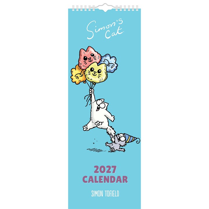 Simon’s Cat Slim Calendar 2027