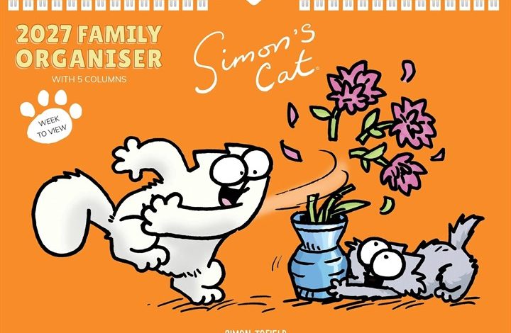 Simon's Cat A4 Family Planner 2027