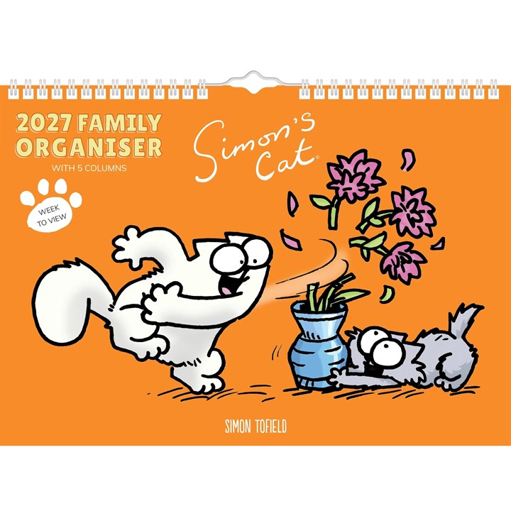 Simon's Cat A4 Family Planner 2027