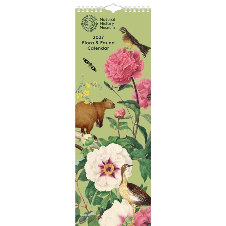 Natural History Museum, Flora & Fauna Slim Calendar 2027