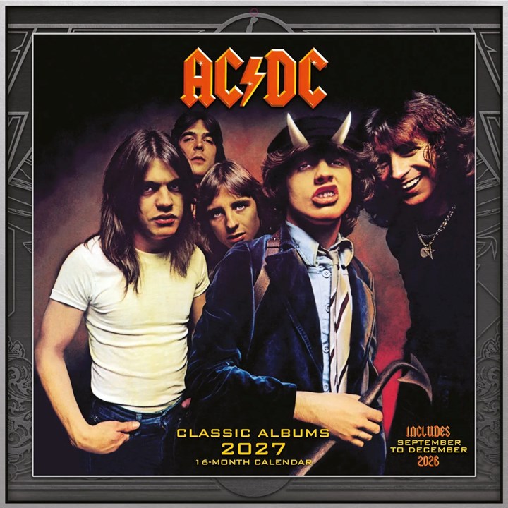 AC/DC Classic Albums Calendar 2027