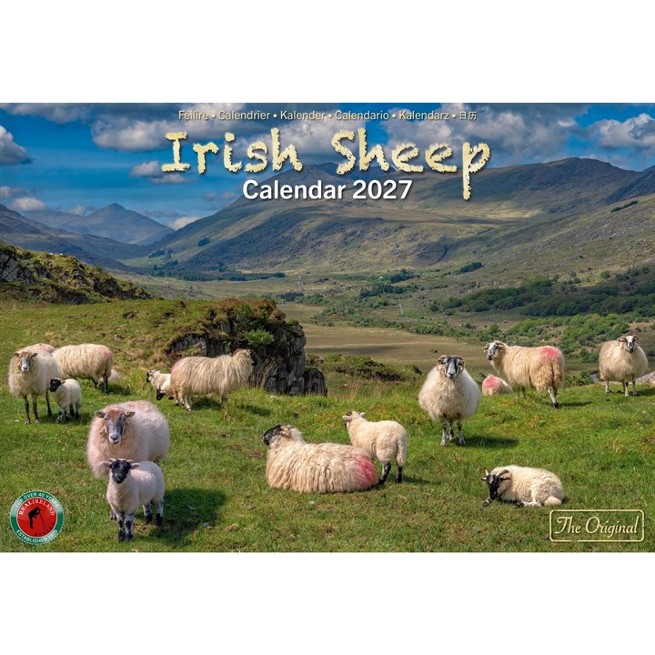 Irish Sheep A4 Calendar 2027