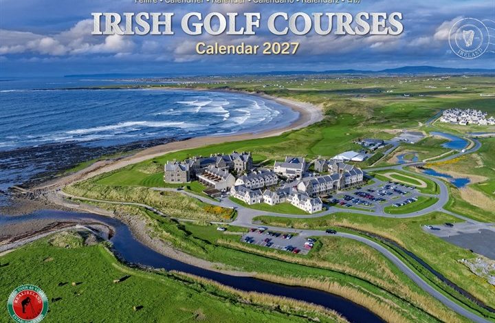 Irish Golf Courses A4 Calendar 2027