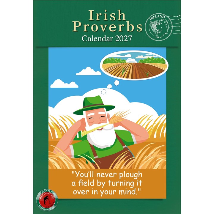 Irish Proverbs A5 Calendar 2027