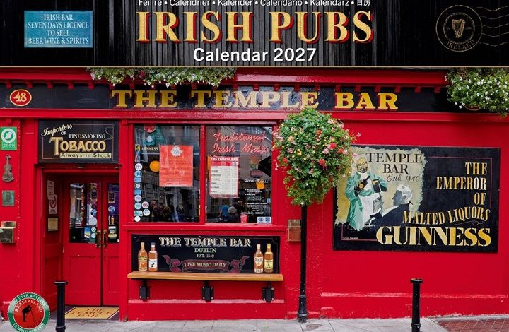 Irish Pubs A4 Calendar 2027