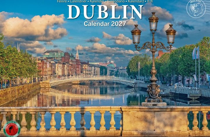 Dublin A4 Calendar 2027