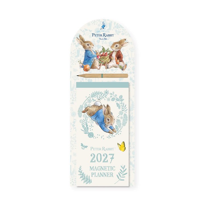 Peter Rabbit Illustrated Magnetic Slim Calendar 2027