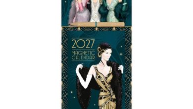 Claire Coxon Art Deco Magnetic Calendar 2027
