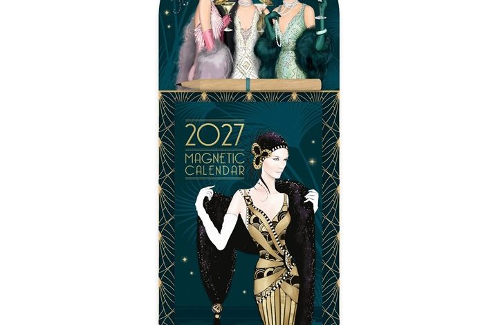 Claire Coxon Art Deco Magnetic Calendar 2027
