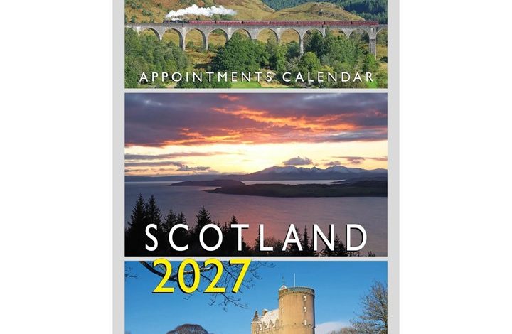 Scotland Slim Appointments Calendar 2027