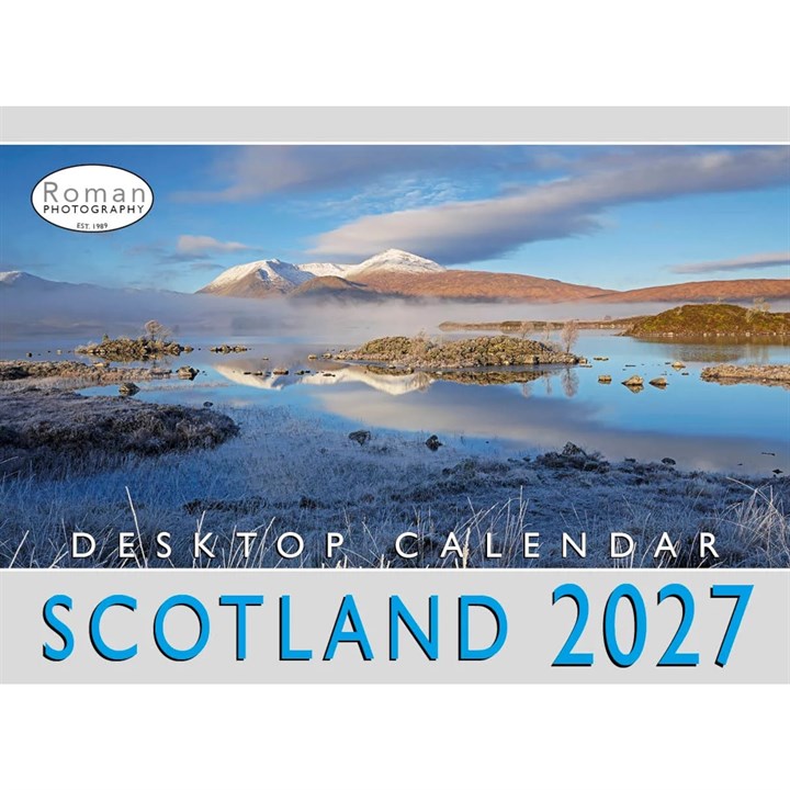 Scotland Easel Desk Calendar 2027